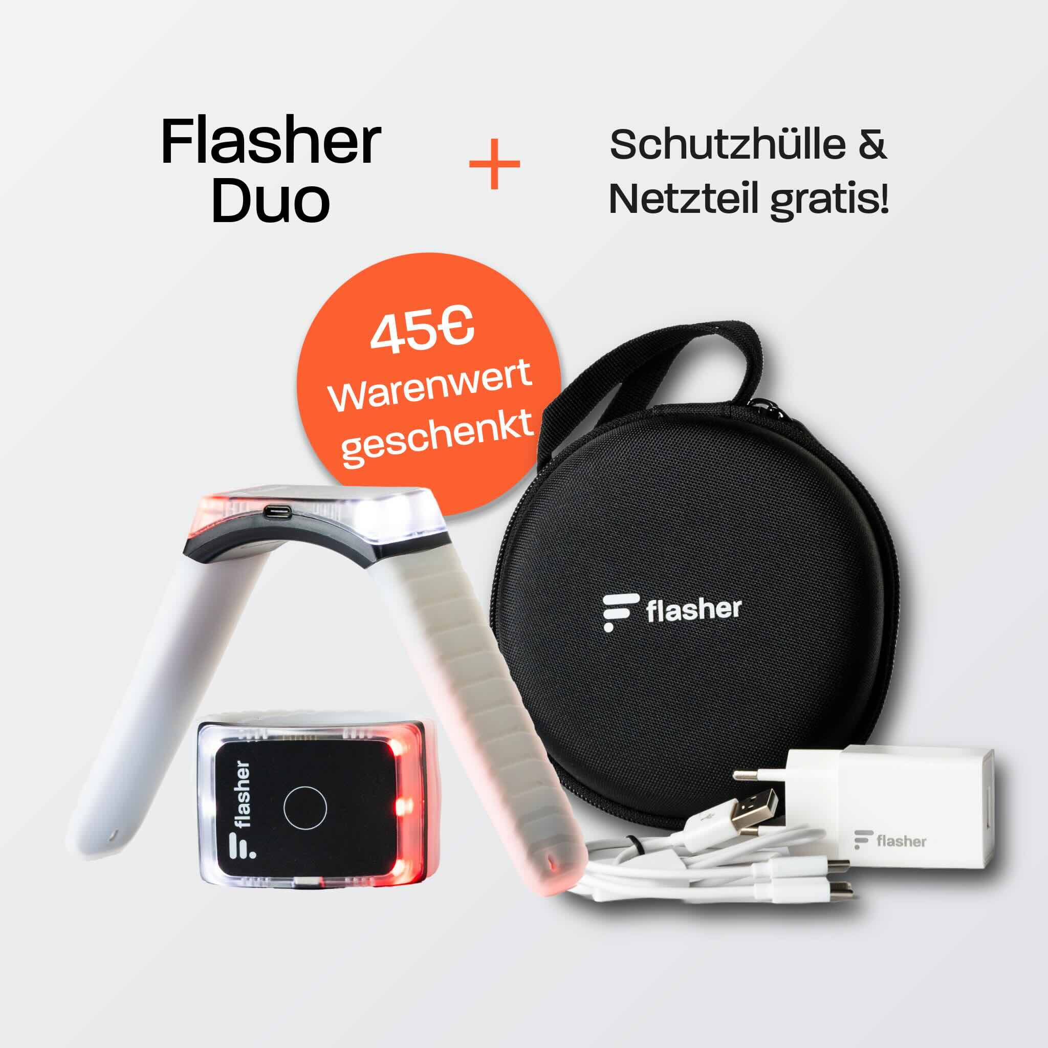 Flasher Duo + Schutzhülle & Netzteil gratis 45€ Warenwert geschenkt