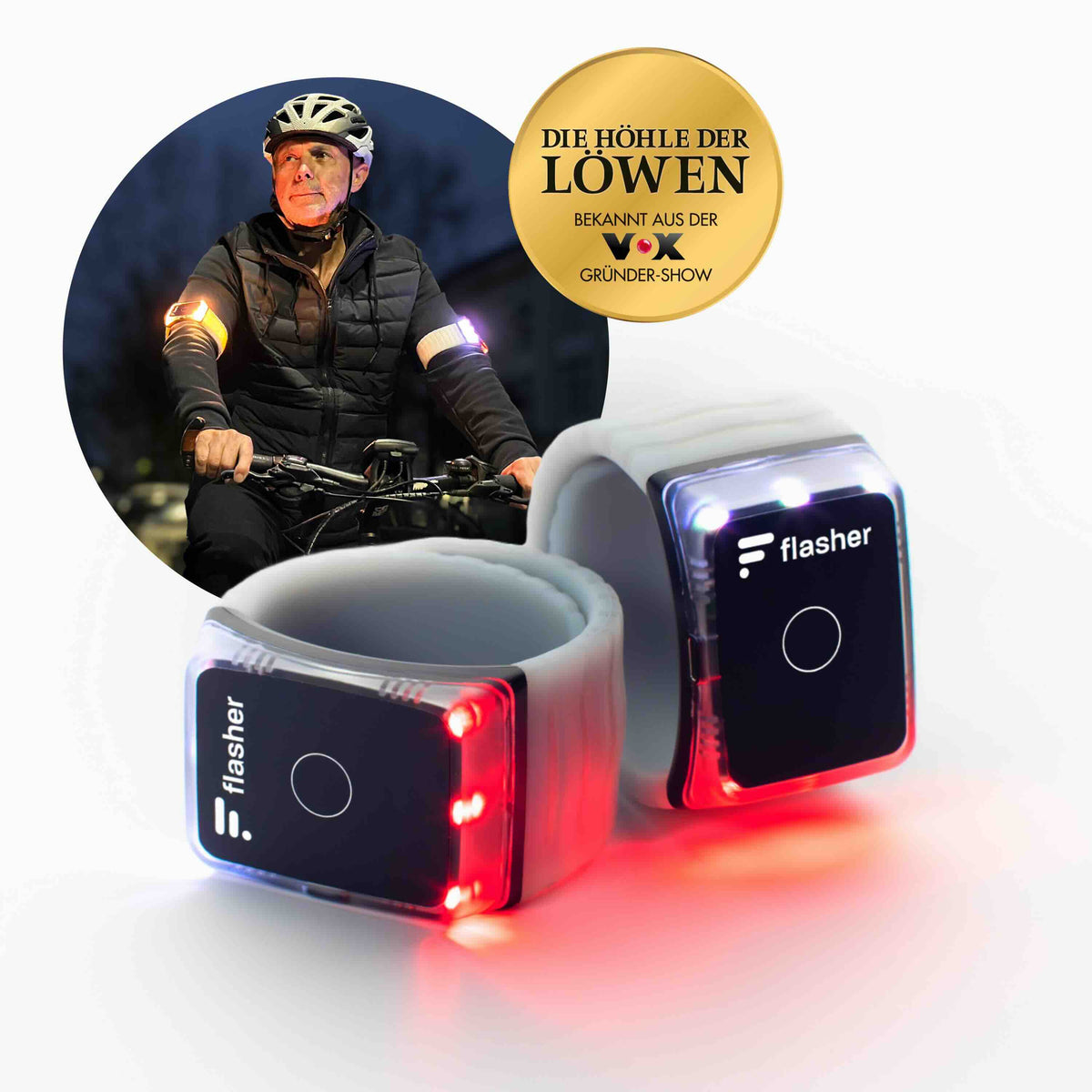 Der Blinker Der smarteste Blinker für jedes Fahrrad – Flasher Duo